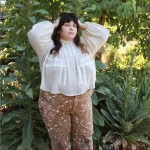 Handmade Edwardian Gibson Girl Heirloom Blouse 3X